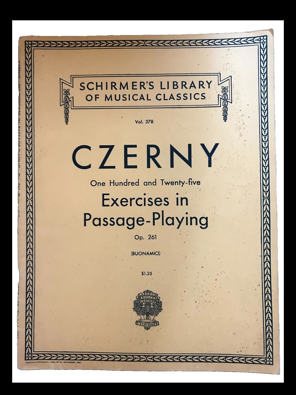 Czerny Selected Piano Studies - Heinrich Germer - Boston Music Co. - Vintage